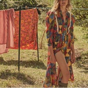 NWT Doen patchwork Nicolette Dress Medium